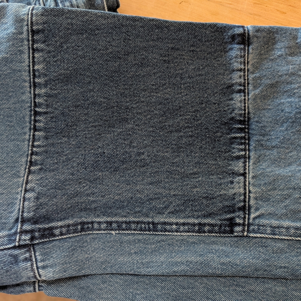 Urban Outfitters DBG High Rise Wide Leg Patchwork Skater Blue Jeans - Picture 4 of 11